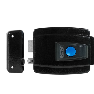 Cerradura Eléctrica 12V SEG - AL100R Negra con Botón